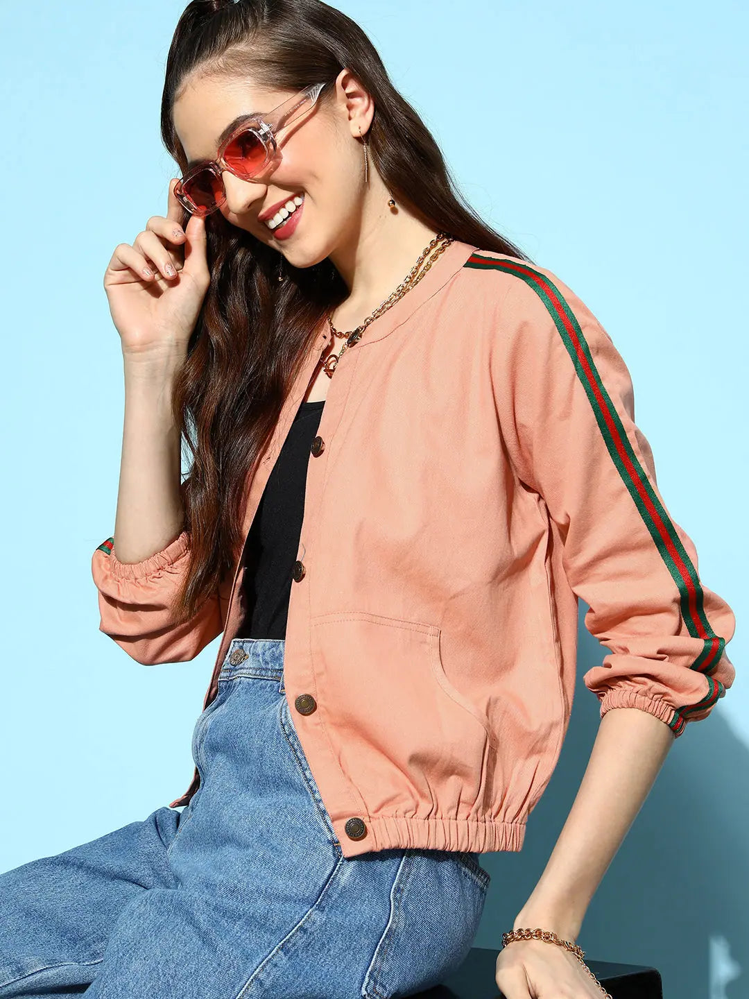 Pink Denim Women's Jacket | Trendy Women's Outerwear