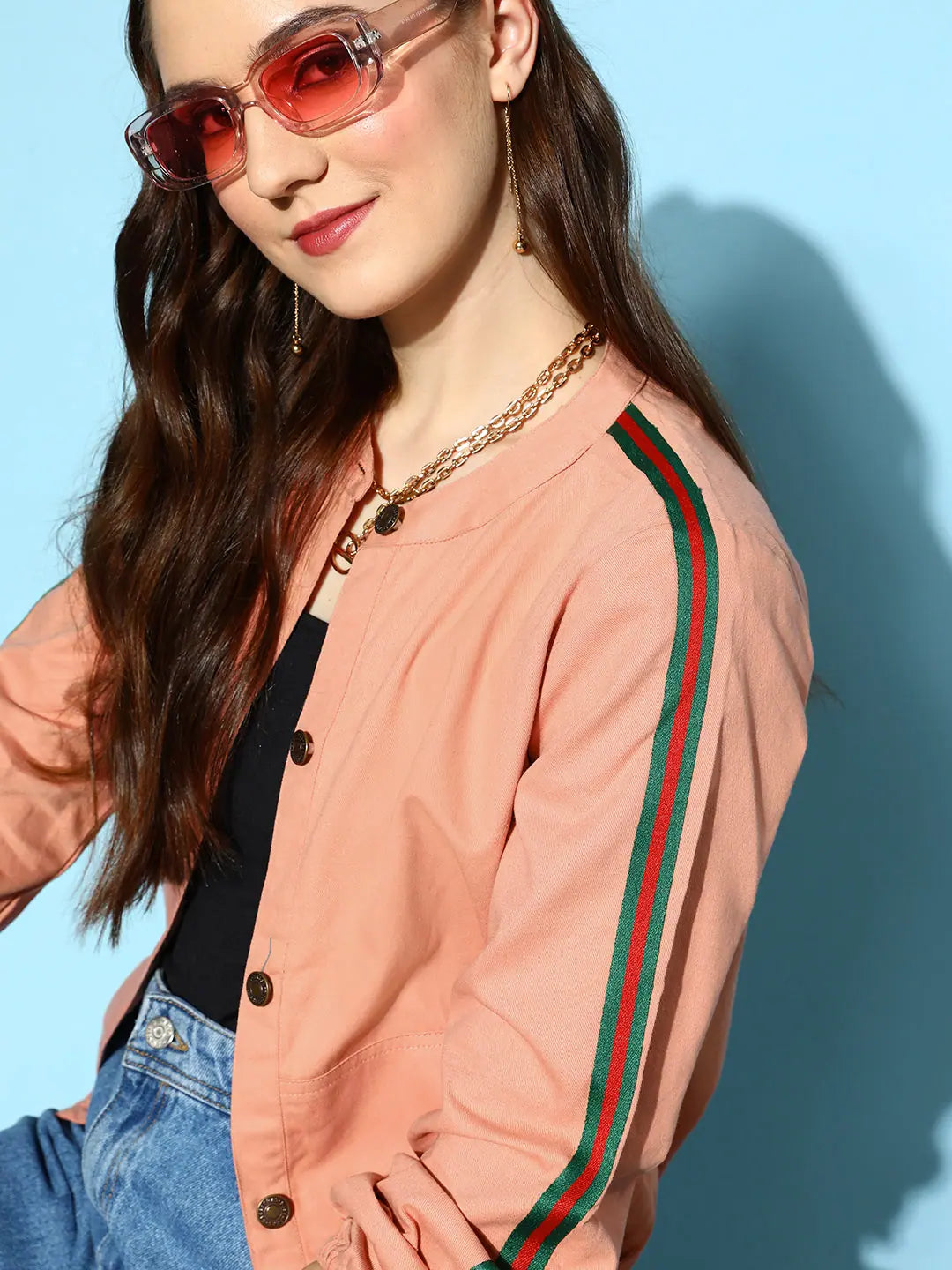 Pink Denim Women's Jacket | Trendy Women's Outerwear