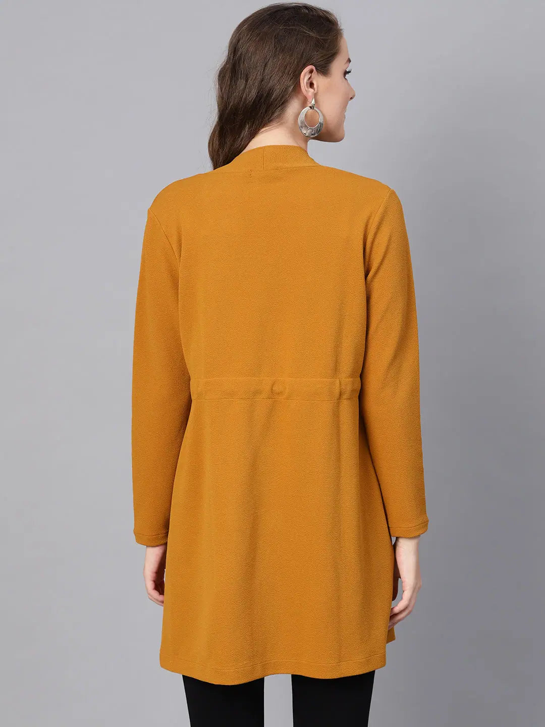 Mustard Waterfall Shrug - Women's Fashion Jackets and Coats