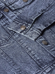 Women Solid Standard Blue Jacket