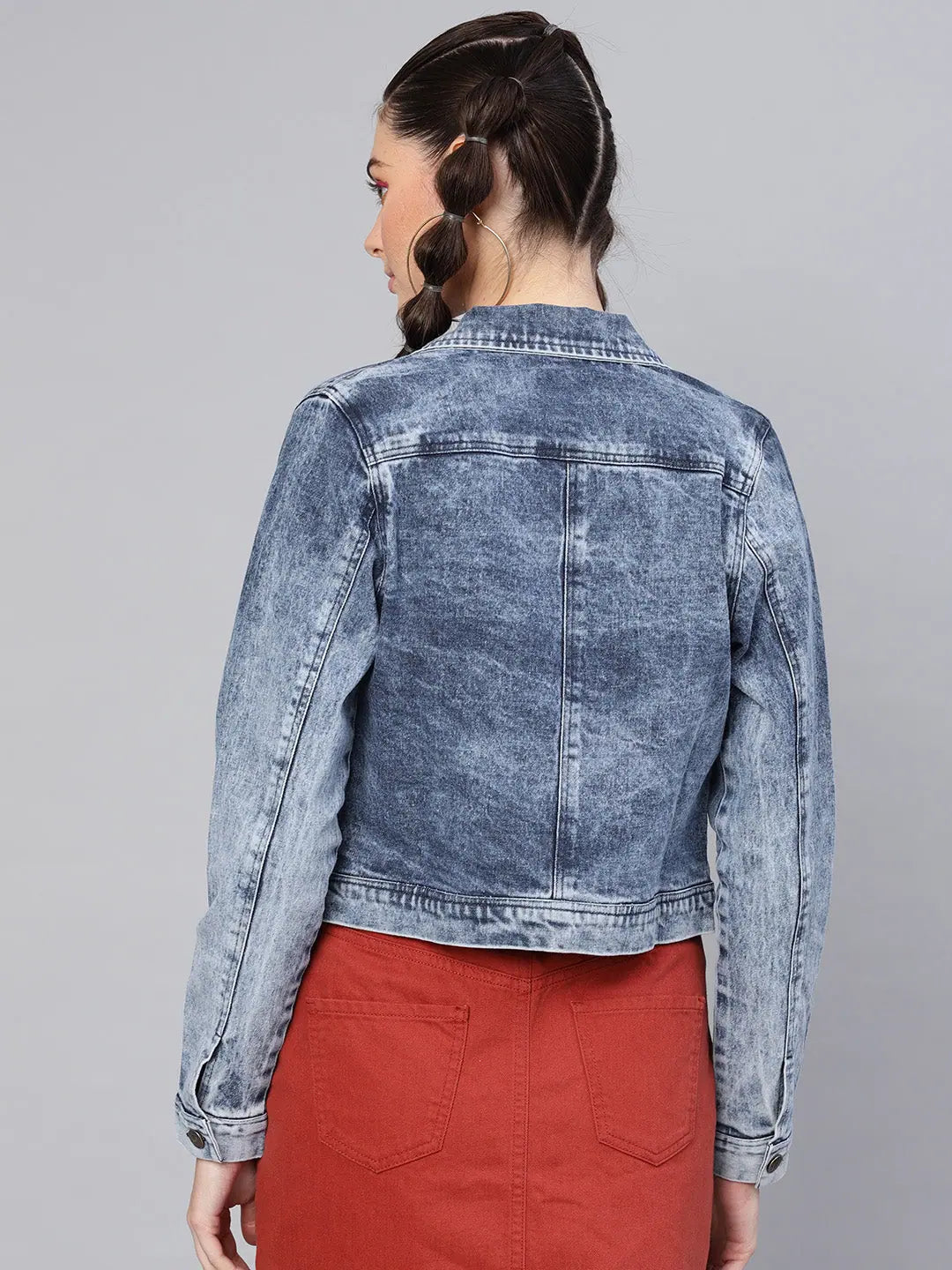 Women's Blue Denim Jacket - Trendy Women's Fashion Jackets