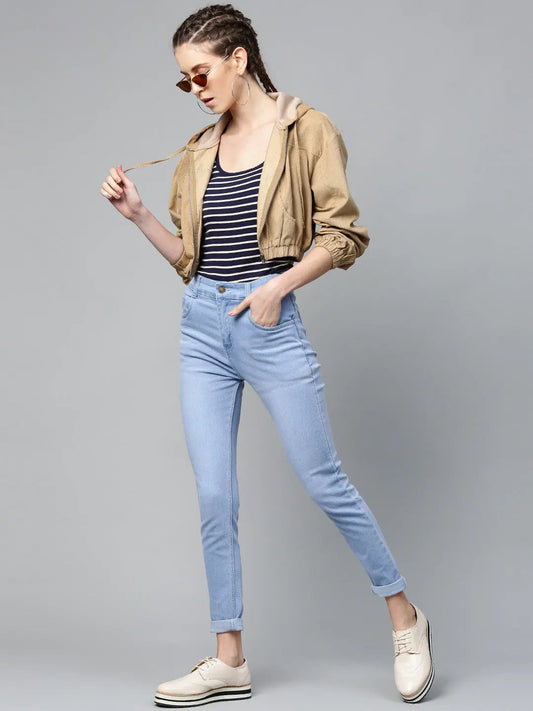 Women Solid Standard Beige Jacket 1080