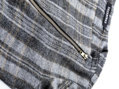 Women Printed Grey Full Sleeve Jacket