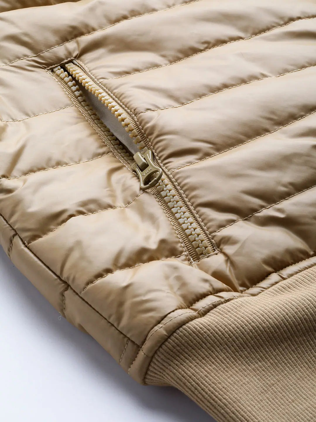 Beige Hooded Bomber Jacket | Women's Winter Coats & Outerwear