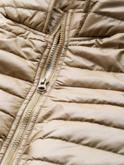 Women Solid Beige Full Sleeve Jacket