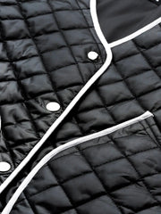 Women Solid Black Full Sleeve Jacket