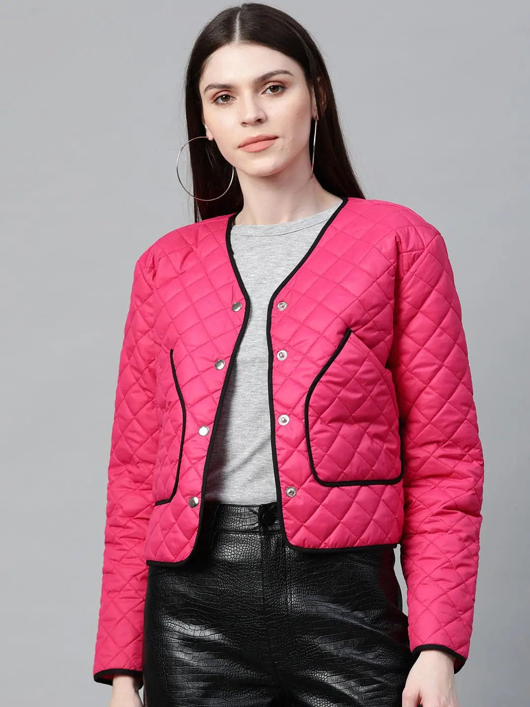 Pink Quilted Jacket: Women's Winter Coats & Fashion Jackets