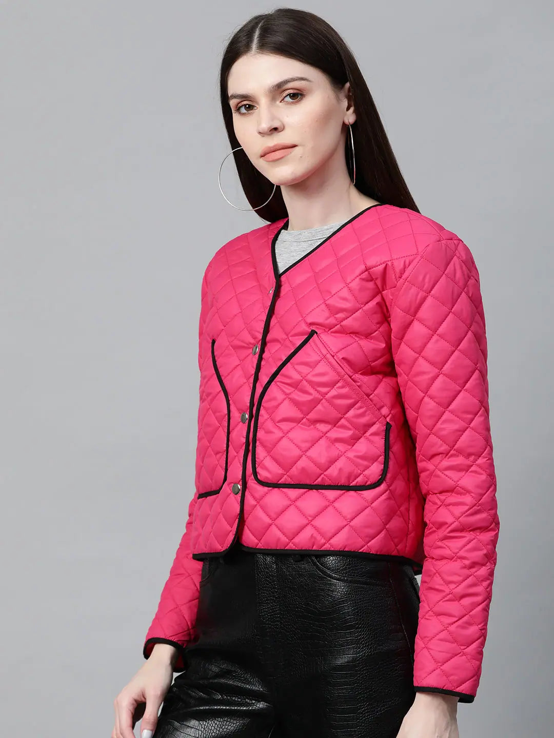 Pink Quilted Jacket: Women's Winter Coats & Fashion Jackets