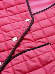 Women Solid Pink Full Sleeve Jacket