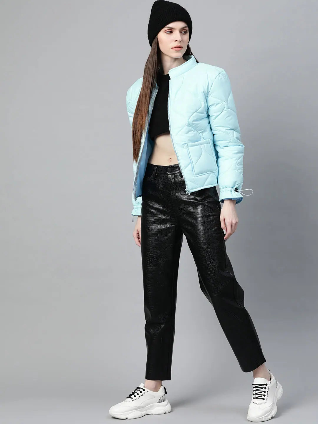 Blue Women's Winter Coats - Stylish Puffer Jacket | Outerwear