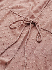 Women Solid Pink Full Sleeve Jacket