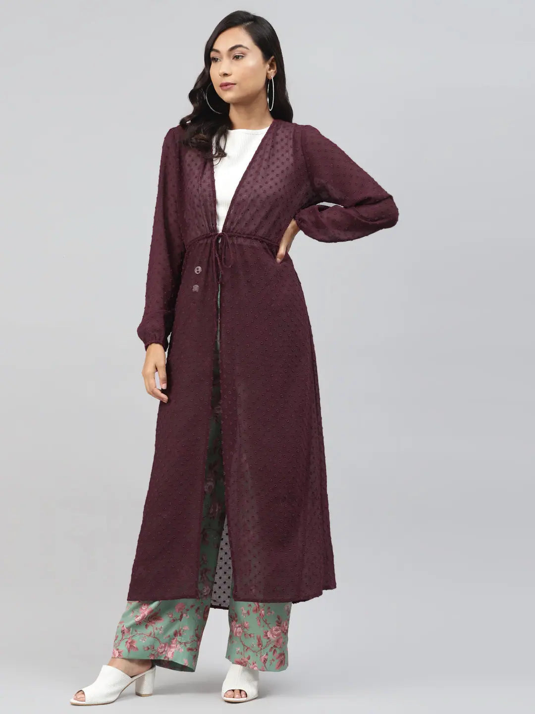 Burgundy Shrug - Women's Jackets, Trendy Women's Outerwear