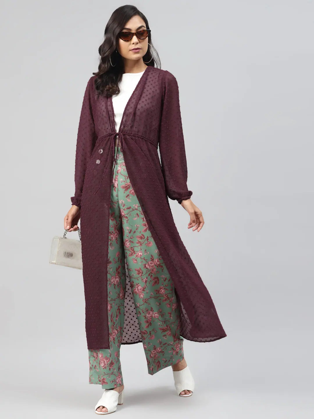 Burgundy Shrug - Women's Jackets, Trendy Women's Outerwear