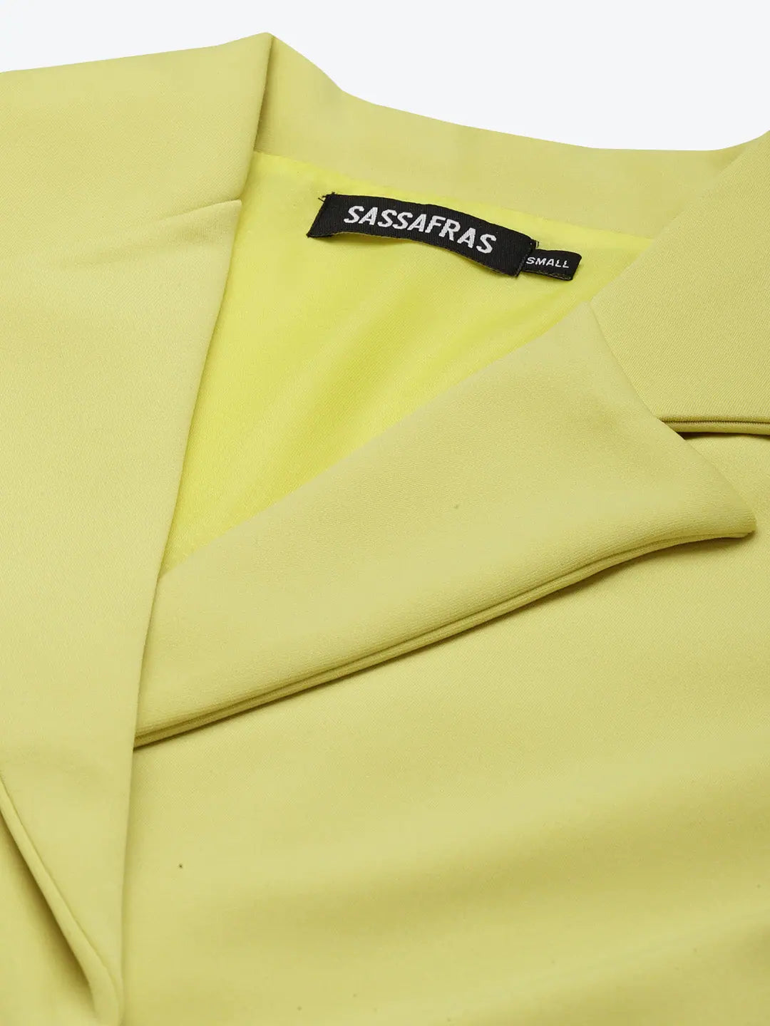 Yellow Solid Full Sleeve Jacket - Women's Outerwear Online
