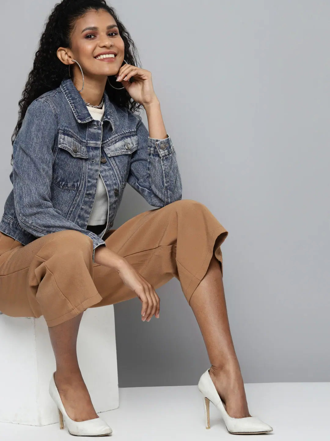 Blue Denim Jacket: Trendy Women's Fashion Jackets & Outerwear