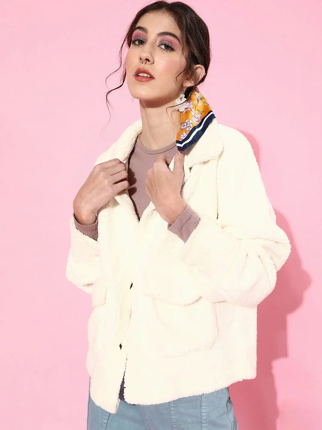 White Faux Fur Jacket | Women's Winter Coats & Trendy Jackets