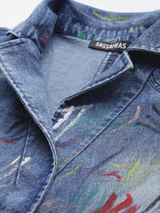 Women Solid Blue Full Sleeve Jacket