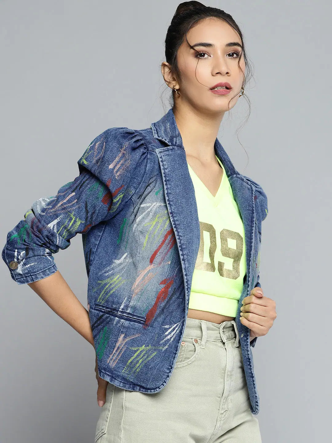 Blue Denim Blazer for Women | Women's Fashion Jackets