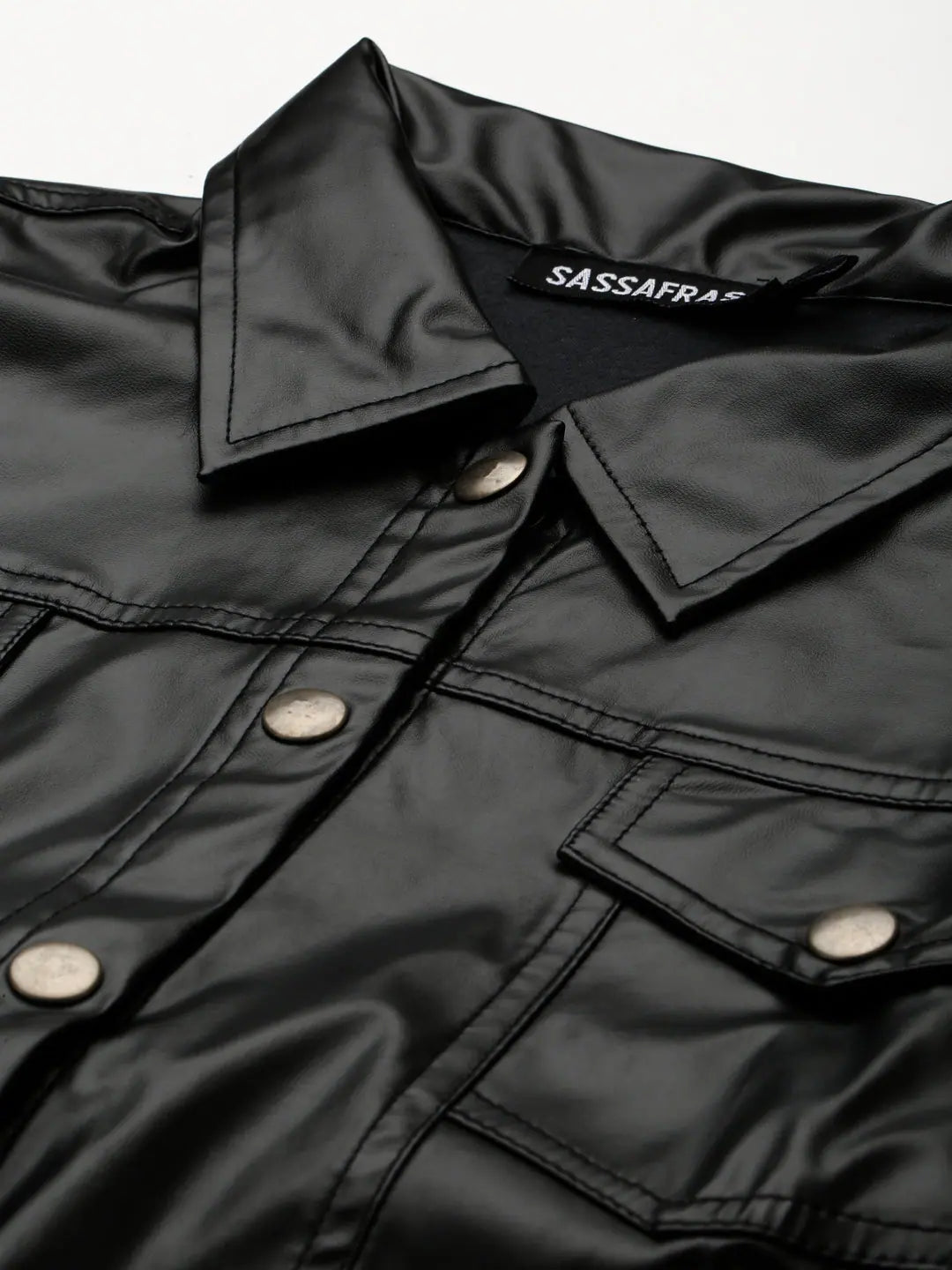 Black PU Jacket for Women | Trendy Women's Outerwear