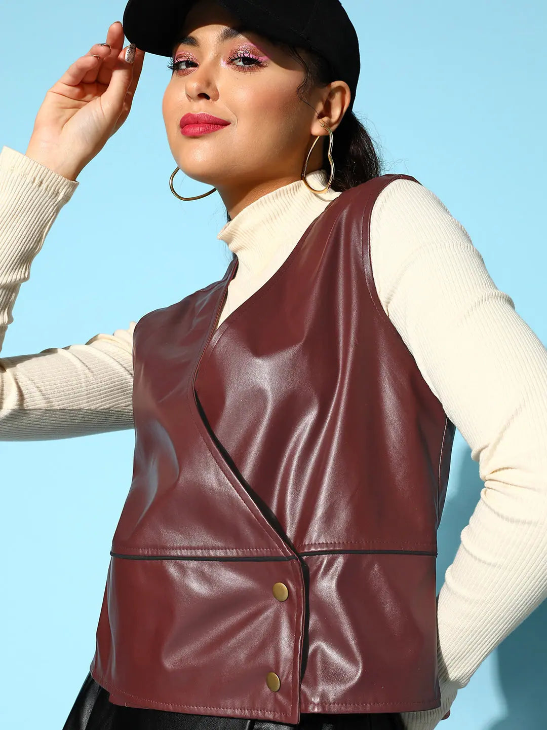 Women's Burgundy Jacket - Trendy Jackets for Women's Outerwear