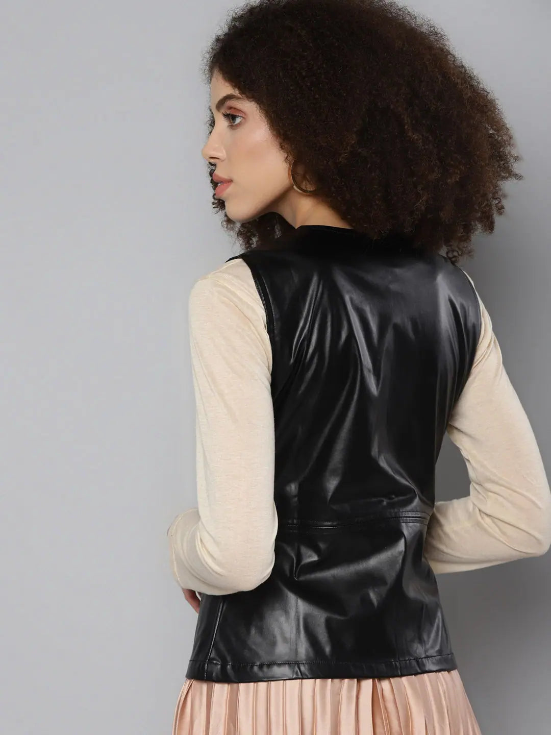 Black Sleeveless Jacket | Women's Fashion Jackets & Outerwear