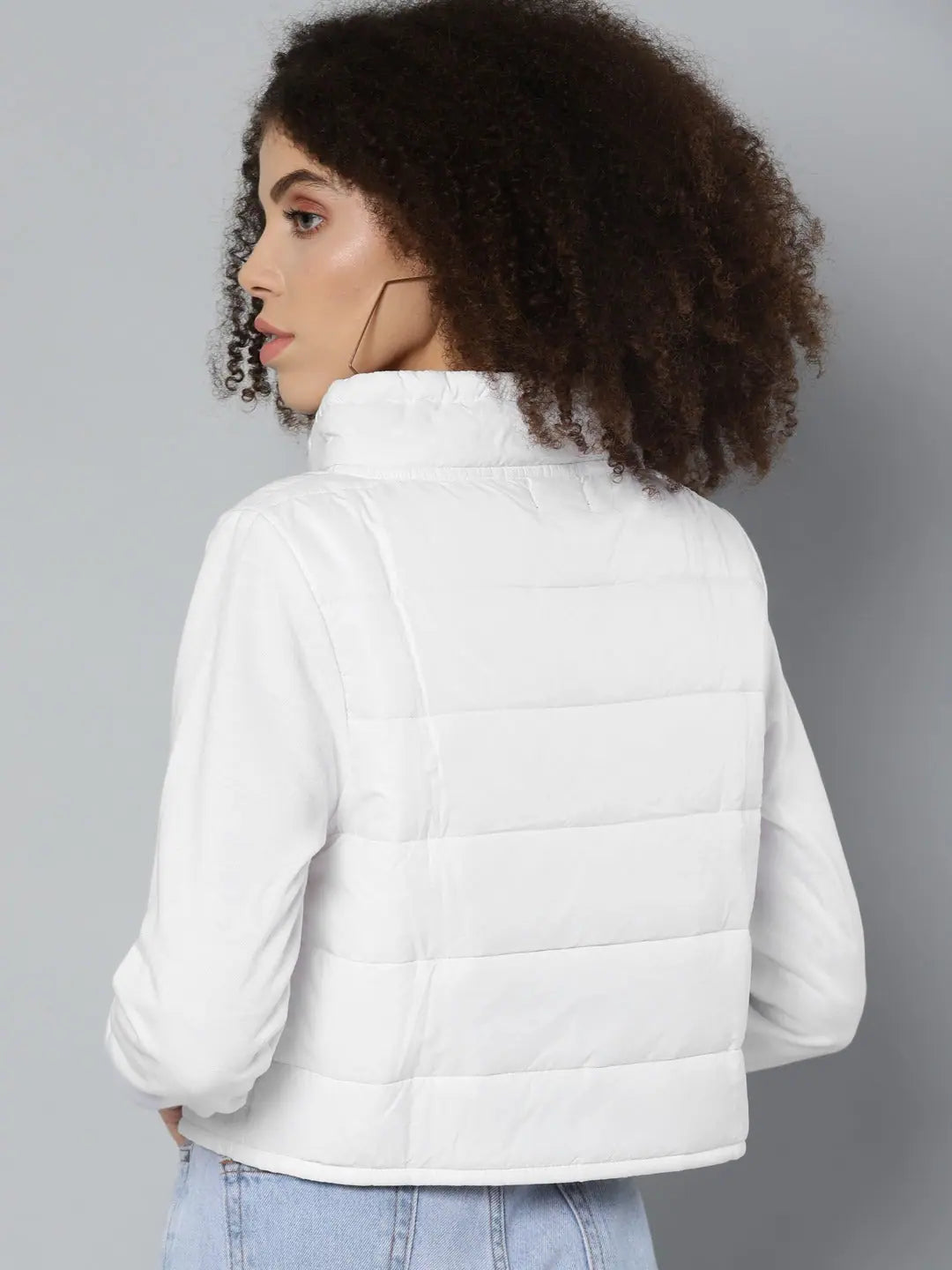 Women's White Puffer Jacket | Trendy Women's Winter Coats