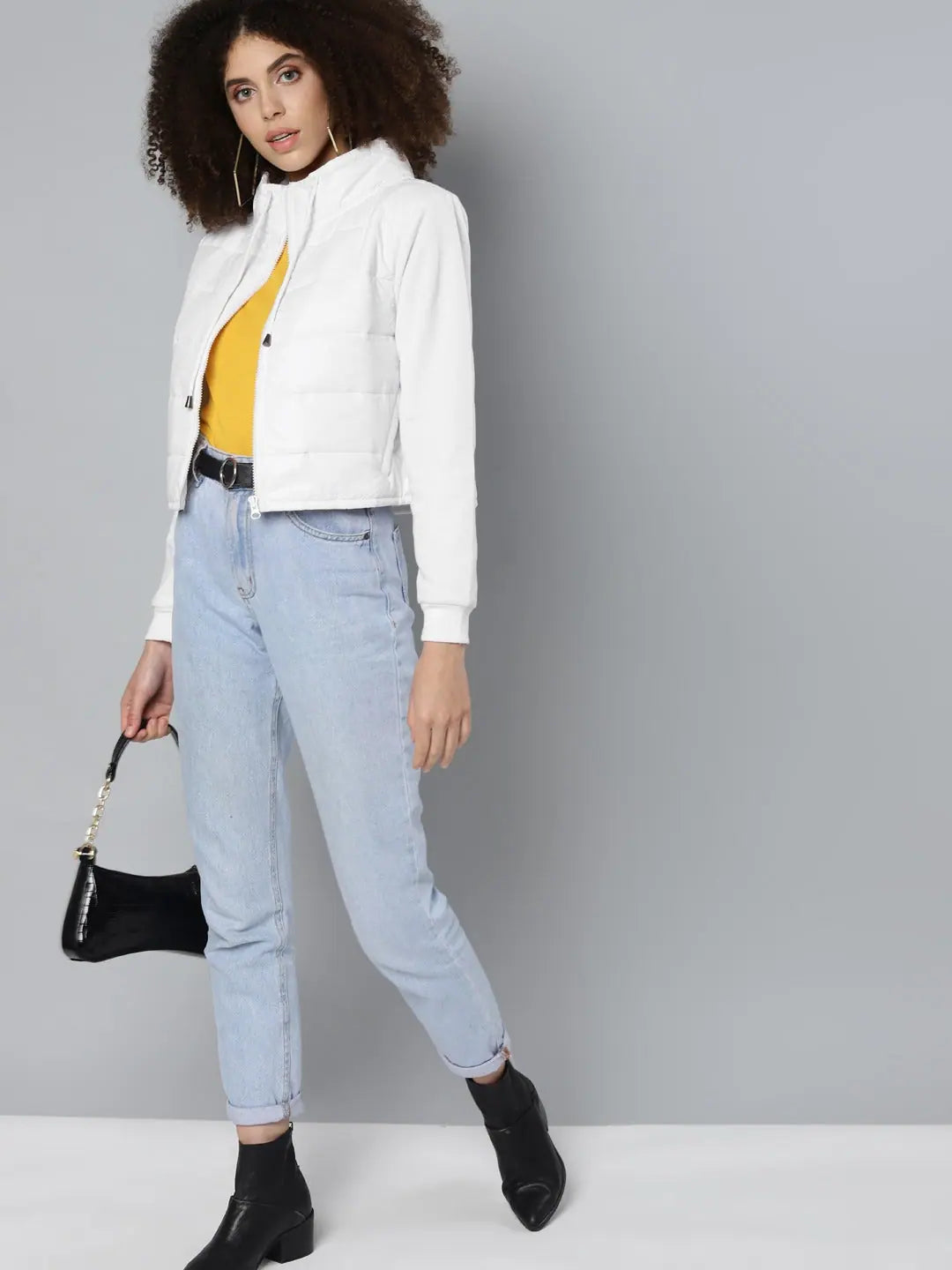 Women's White Puffer Jacket | Trendy Women's Winter Coats