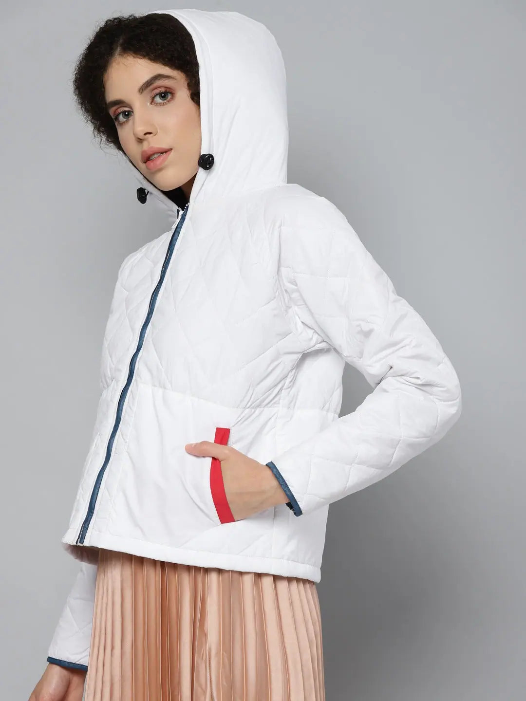 Women's White Puffer Jacket | Trendy Women's Fashion Jackets
