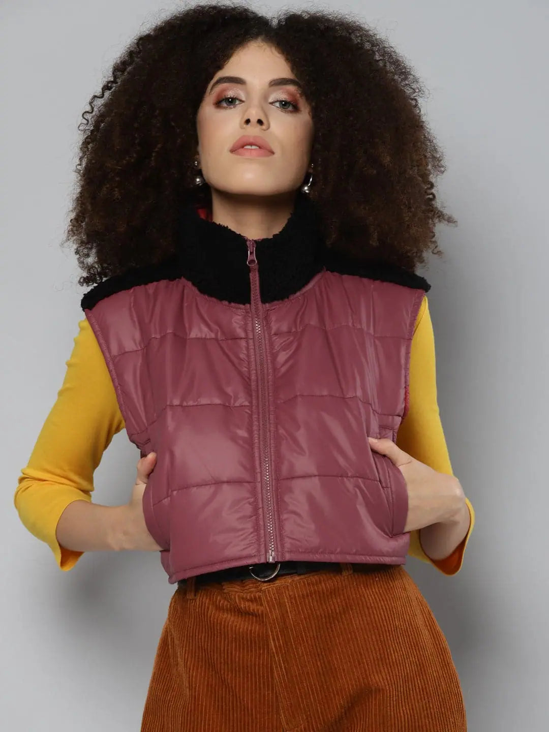 Maroon Fur Jacket | Women's Winter Coats & Outerwear