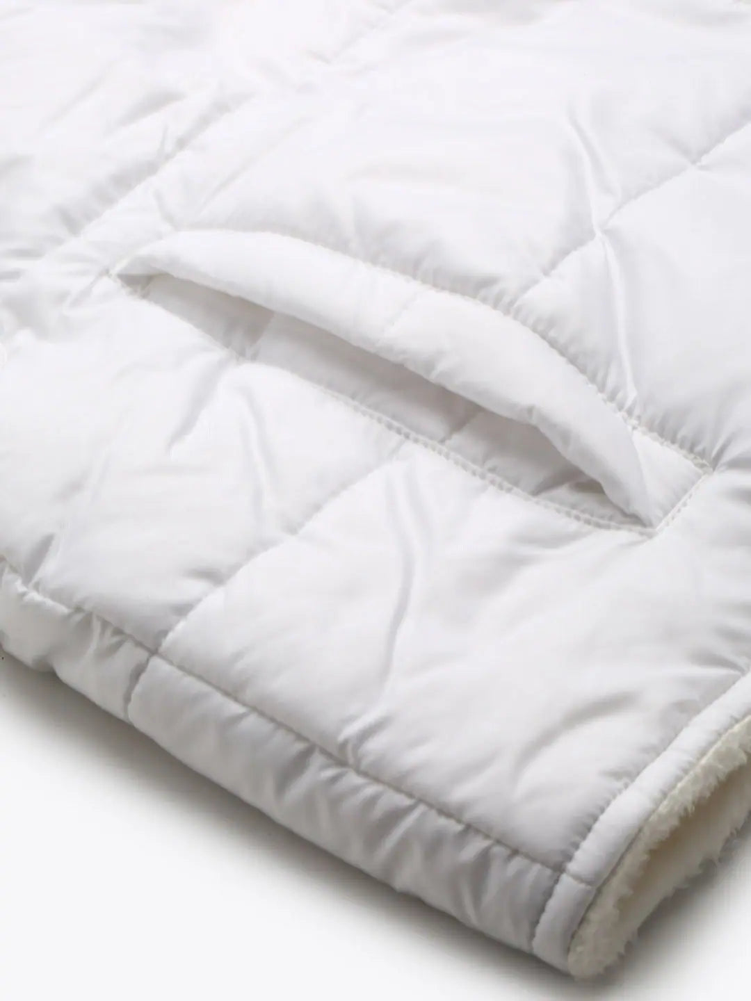 White Fur Lined Jacket | Trendy Women's Winter Coats