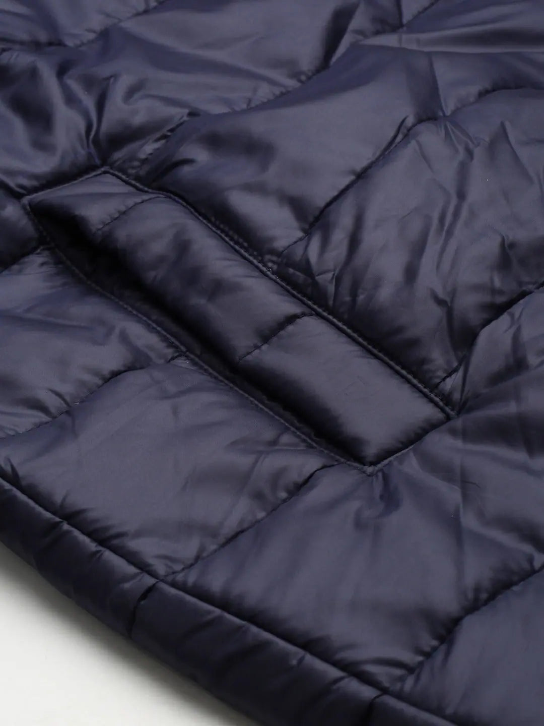 Navy Quilted Jacket | Oversized Women's Winter Coats Online