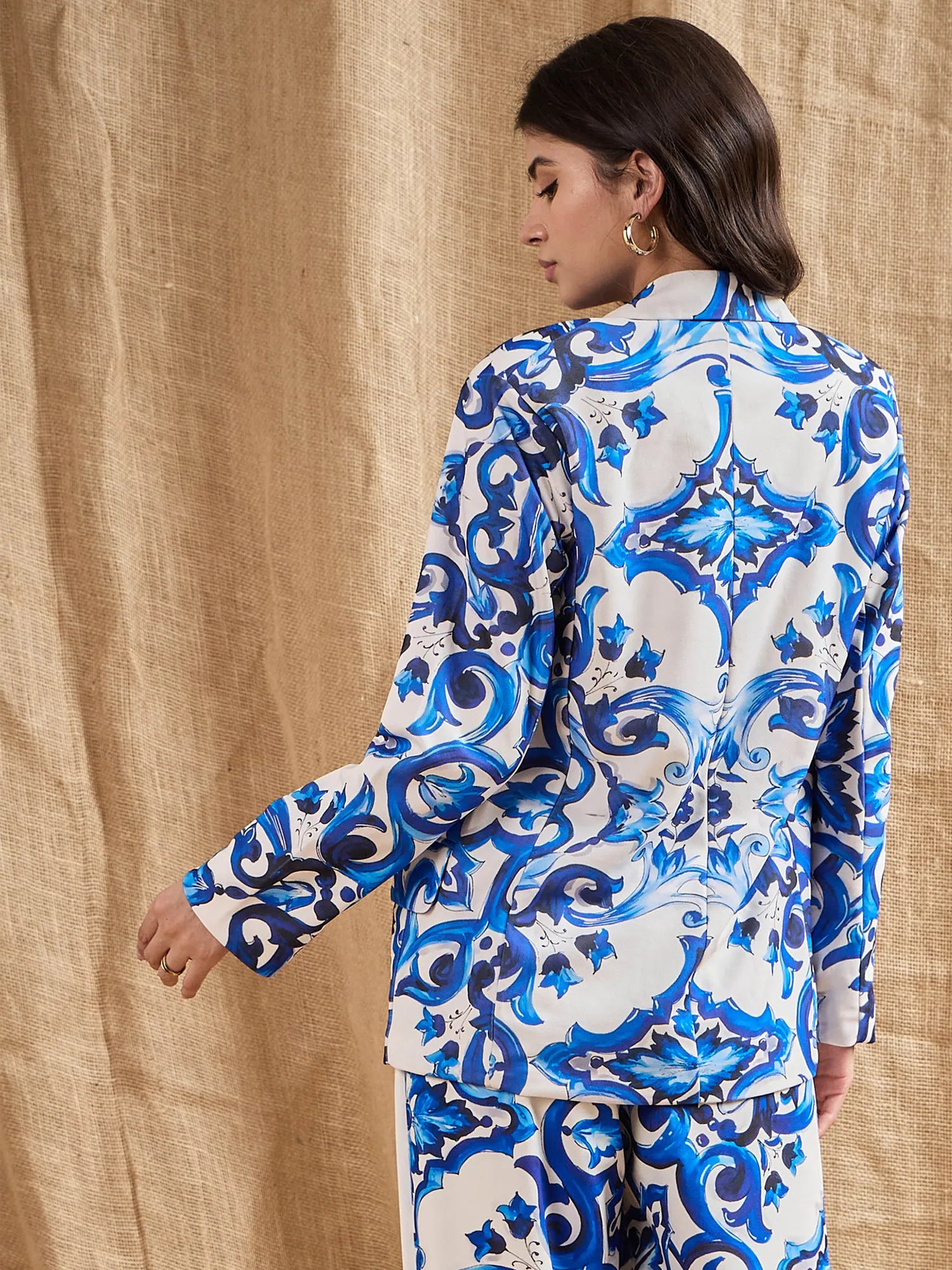 Blue Floral Blazer | Women's Western Outfits for Women