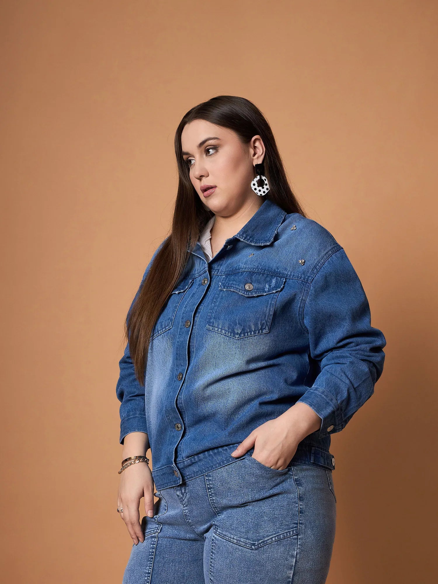 Navy Wash Denim Jacket | Women's Fashion Outerwear
