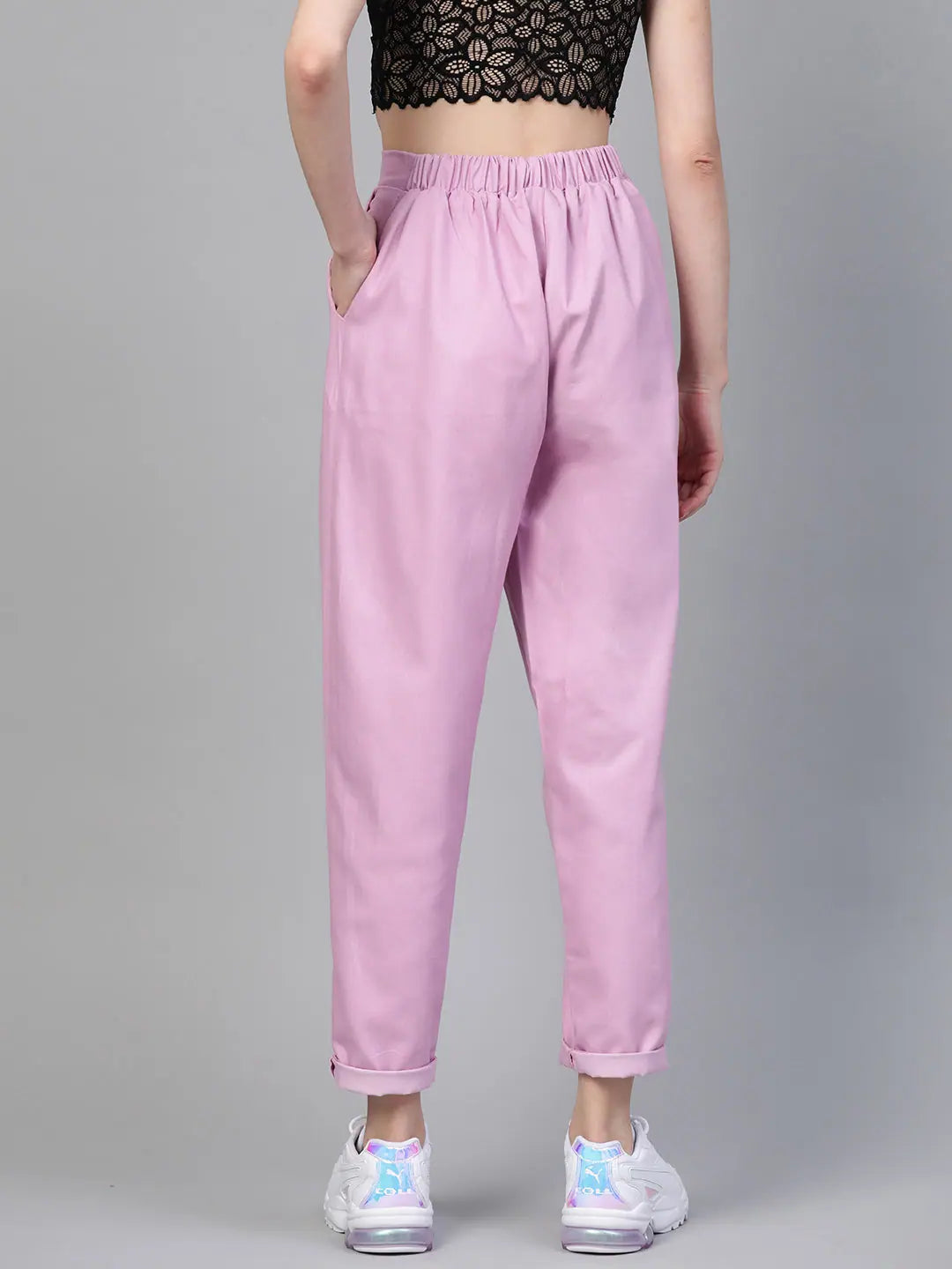 Lavender Relaxed Jeans - Comfortable Women's Ethnic Style
