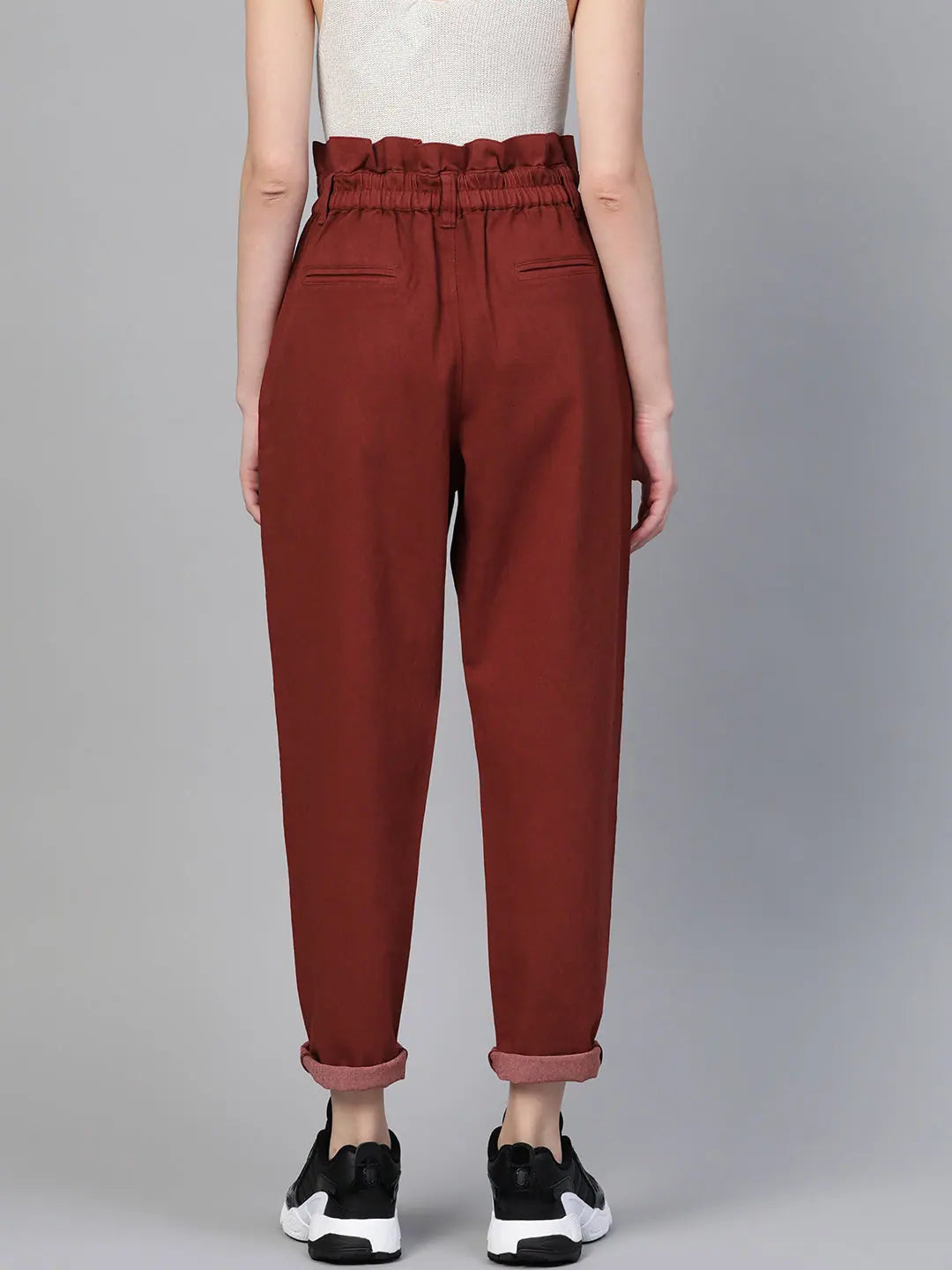 Rust Slouchy Jeans - Comfort Fit Denim for Women