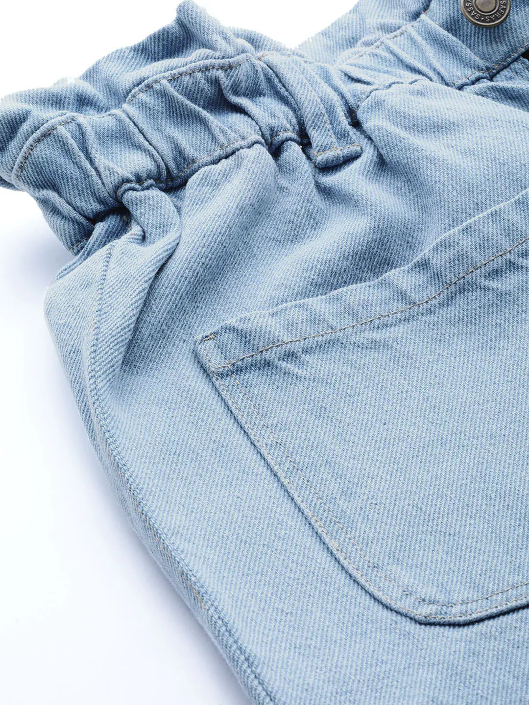 Blue Front Pocket Slouchy Jeans - Women's Denim Comfort Fit