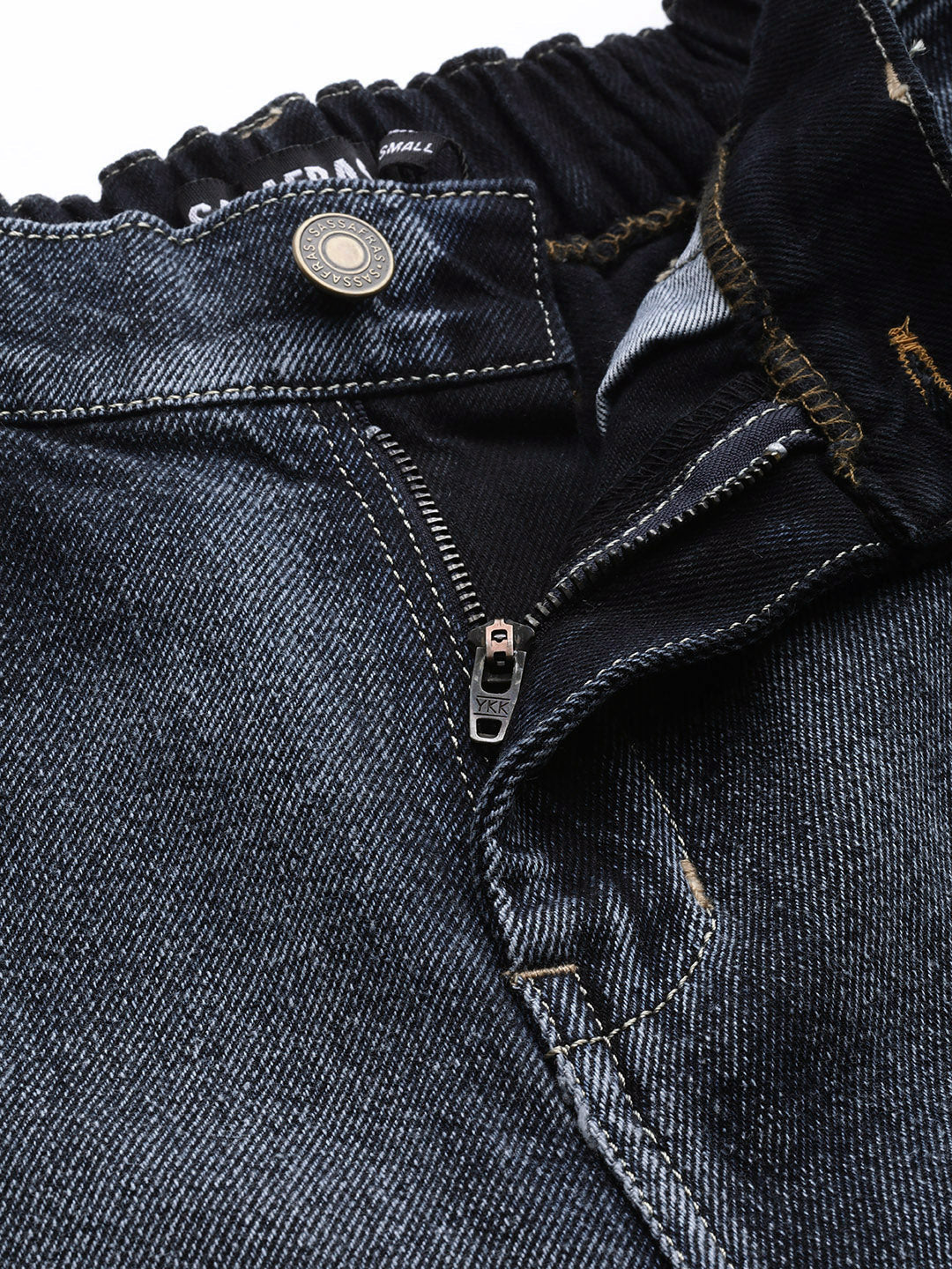 Navy Washed Street Wear Jogger Jeans-SFJEAN0073