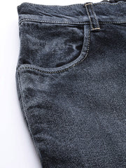 Navy Washed Street Wear Jogger Jeans-SFJEAN0073