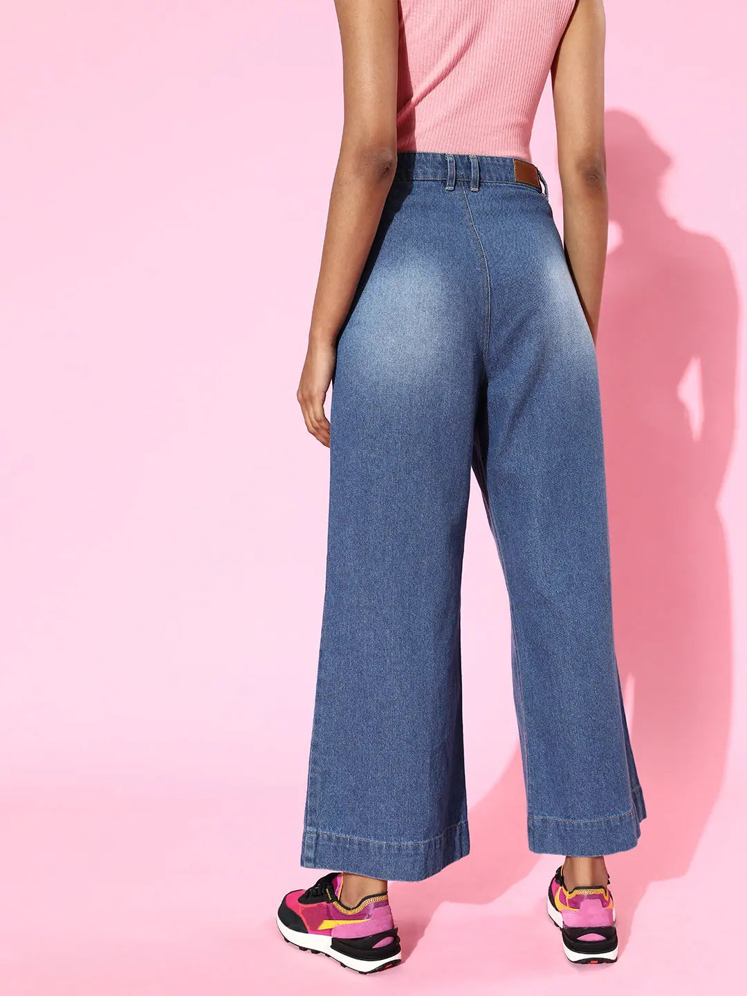 Blue Wide Leg Jeans | Women's Western Wear Clothing Online