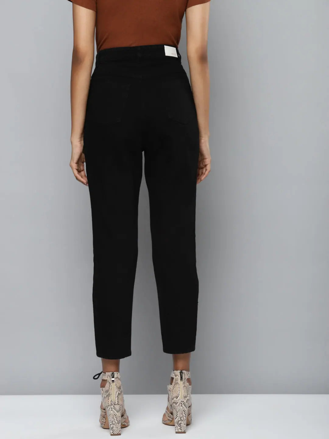 Black Denim Fringe Mom Jeans | Women's Western Wear Outfits
