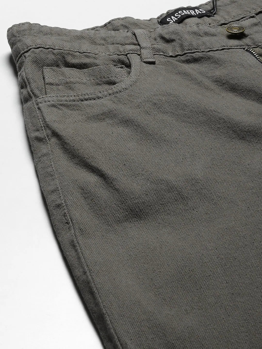 Women Grey Side Chain Slit Jeans - Western Wear for Women