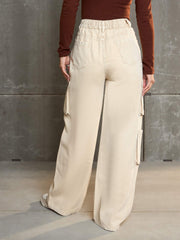 Women Beige Box Pocket Straight Premium Jeans-SFJEAN0656-Beige