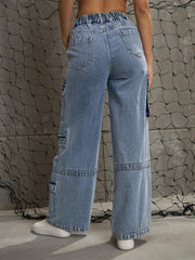 Women Ice Blue Denim Straight Fit Jeans-SFJEAN0705