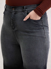 Women Black Ombre Straight Jeans-SFJEAN0796