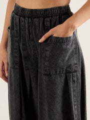 Women Black Washed High Rise Balloon Fit Jeans-SFJEAN0814