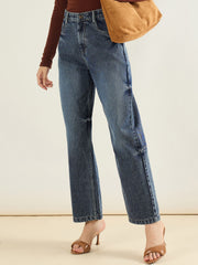 Women Blue Blast Straight Fit Jeans-SFJEAN0837