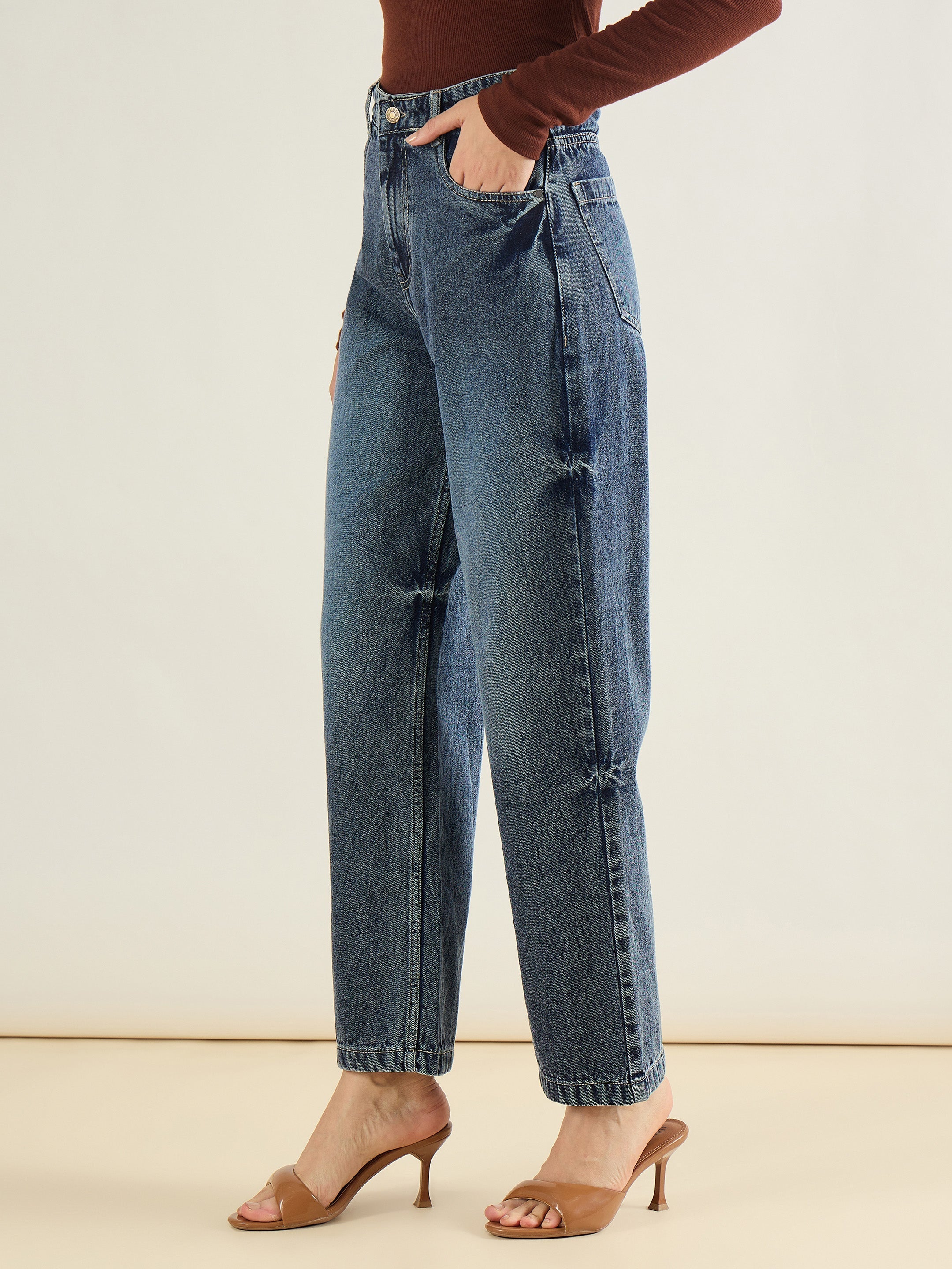 Women Blue Blast Straight Fit Jeans-SFJEAN0837