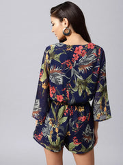 Women Printed Navy Jumpsuits & Sets