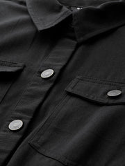 Women Solid Standard Black Jumpsuits & Sets