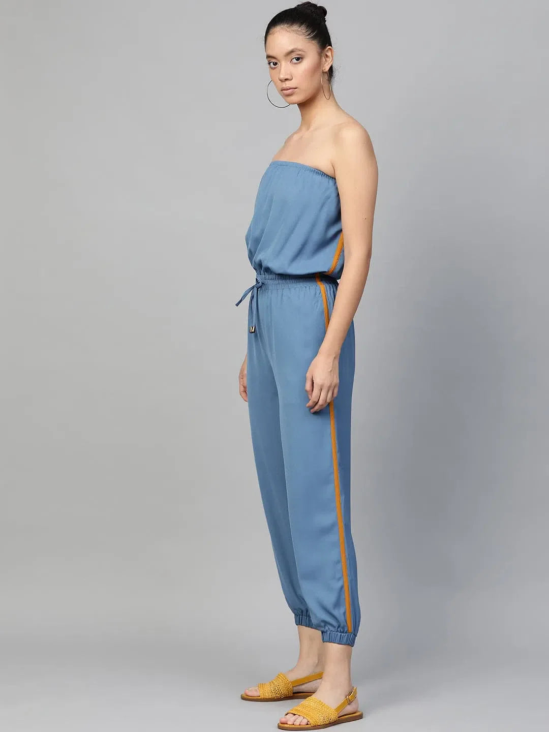 Women's Teal Jumpsuit - Comfortable and Fashionable Look